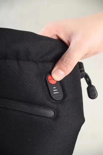 Outdoor 7.4V Heated Winter Boots Men Waterproof Ankle Height Snow Boots Genuine Leather Lining Fur Plush Insole Upper Position