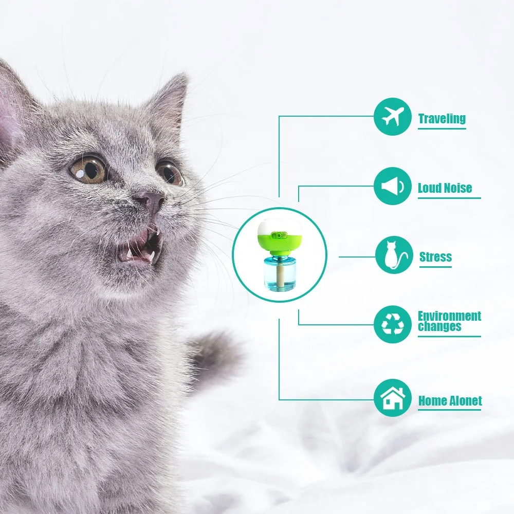 Factory Price Pet Calming Diffuser Kit Pheromone Formula Natural Smell Stress Reducing Calming Diffuser Kit