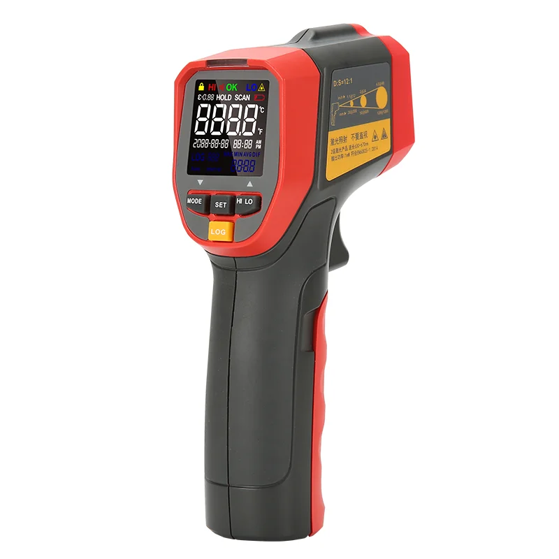 UNI-T Industrial Non Contact IR Laser Thermal meter Color EBTN OEM HD Color Screen Temperature Measurement UT301D+ IR Gun