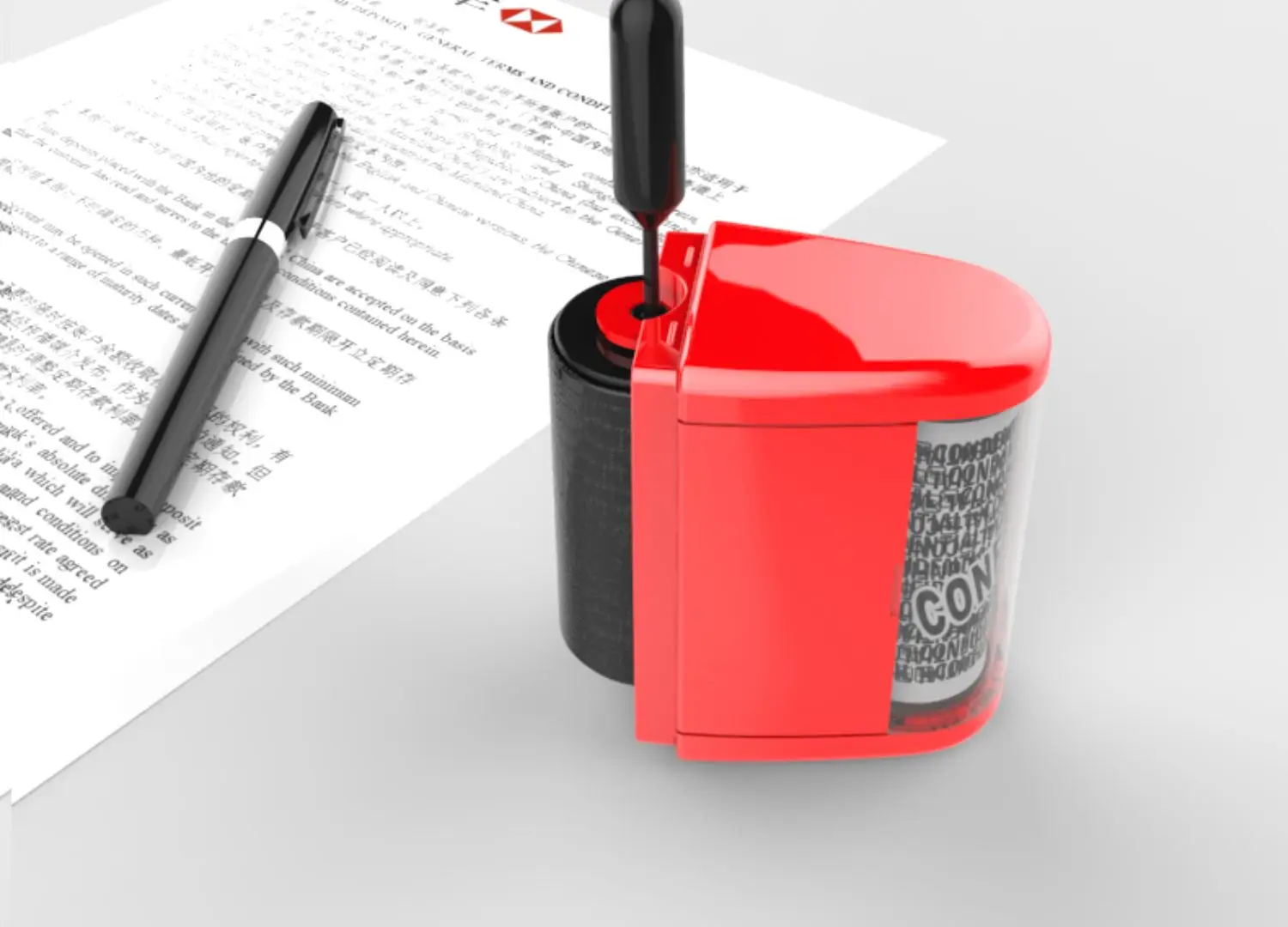 R-2442 ID Theft Protection Confidential Roller Stamp Flash Stamps With Refill Ink