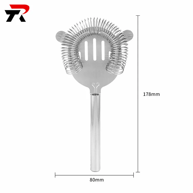 Food Grade Stainless Steel Bar Strainer Mesh Bar Strainer Custom Fine Strainer Bar Tool Set