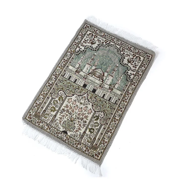Premium Quality Mosque 70X110Cm Cotton Soft Praying Kneeling Rugs Prayer Mat Muslim