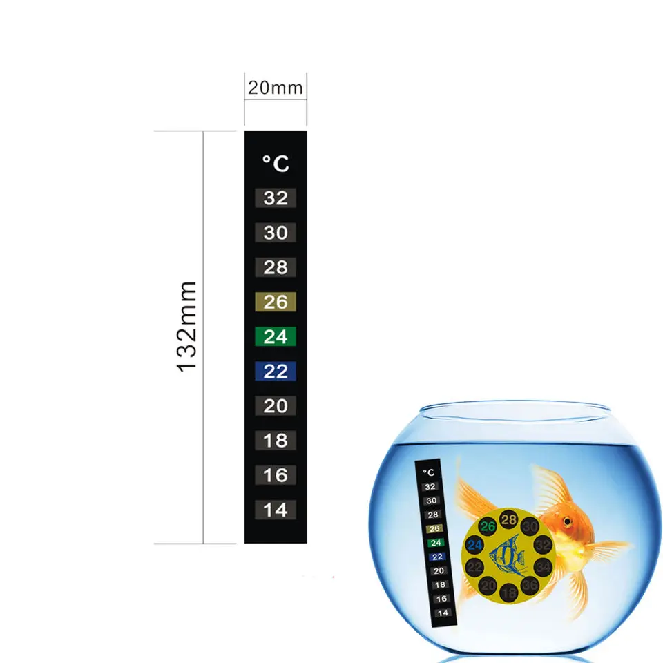 Custom marine aquarium gift strip temperature meter digital mercury free thermometers for aquarium