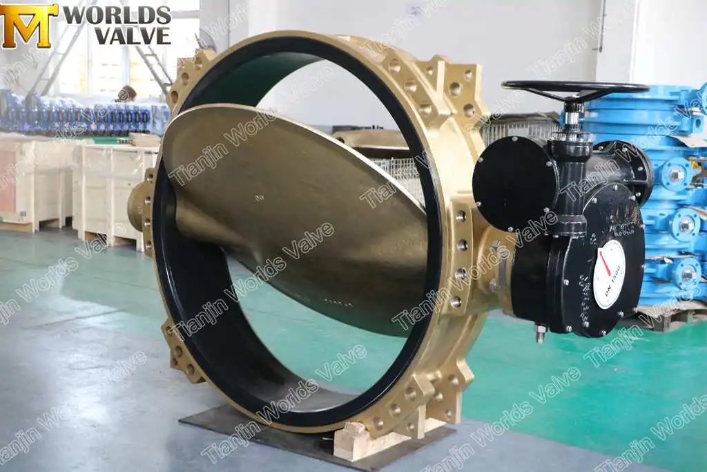 60inch wafer type gear operated btv valve butterfly