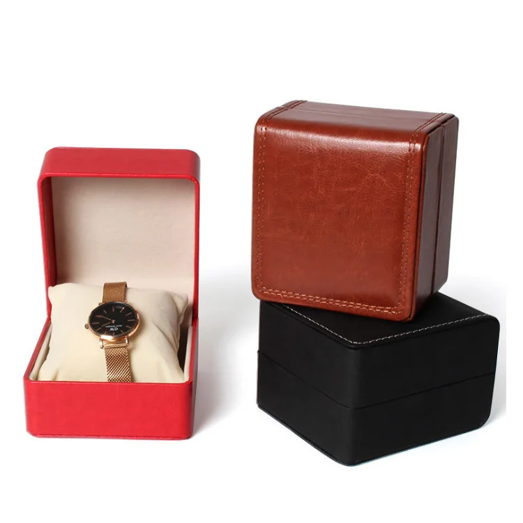 Dual Wooden Auto Watch Winder Box Plastic single watch storage packing box