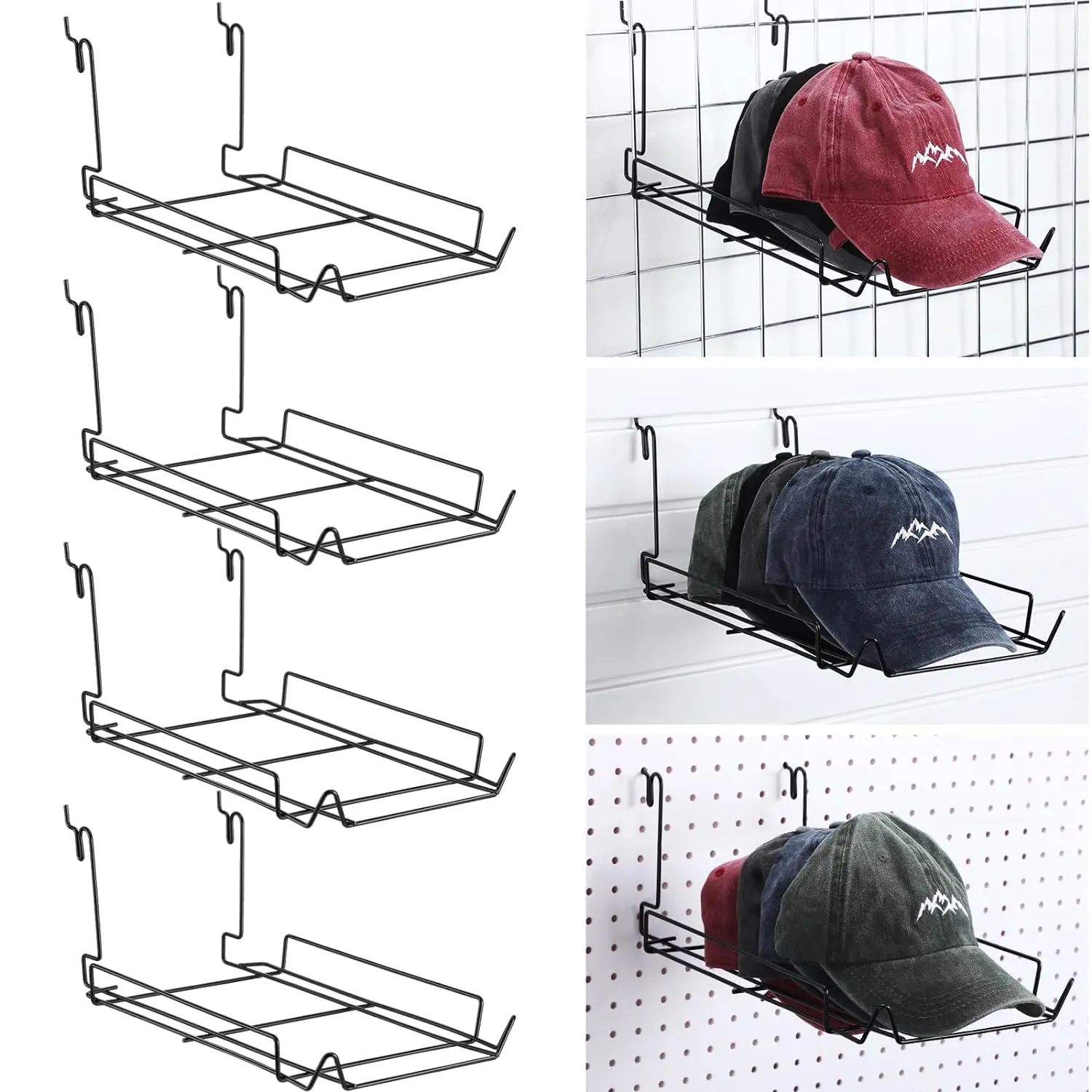 Металлическая витрина для шляп