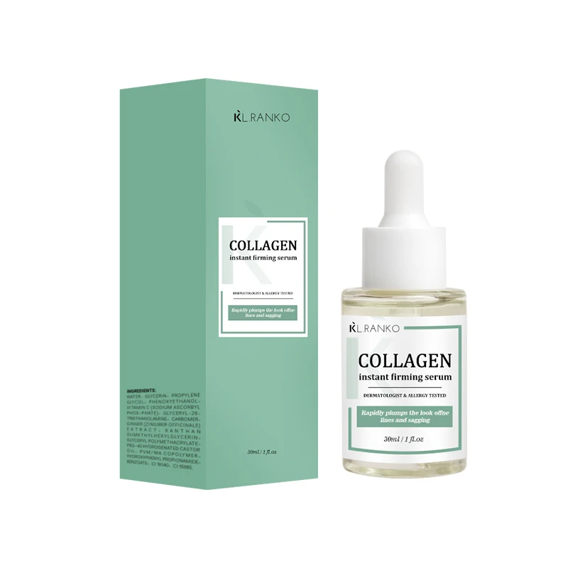 Custom Private Label Collagen Boost Renewal Serum Collagen Boost Erase Fine Lines Deep Wrinkles Dark Spots Essence OEM