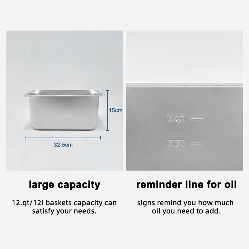 Электрическая фритюрница с двойным резервуаром 6 л + машина для картофеля фри оборудование курицы ресторанное