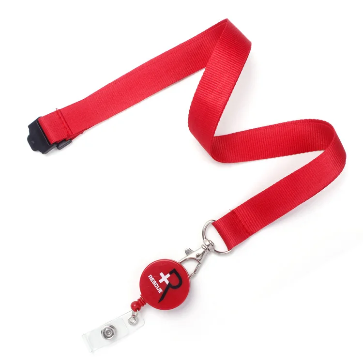 Wholesale Custom Printed Personalized RPET Lanyards with ID Card Holder Retractable Yoyo Badge Reel