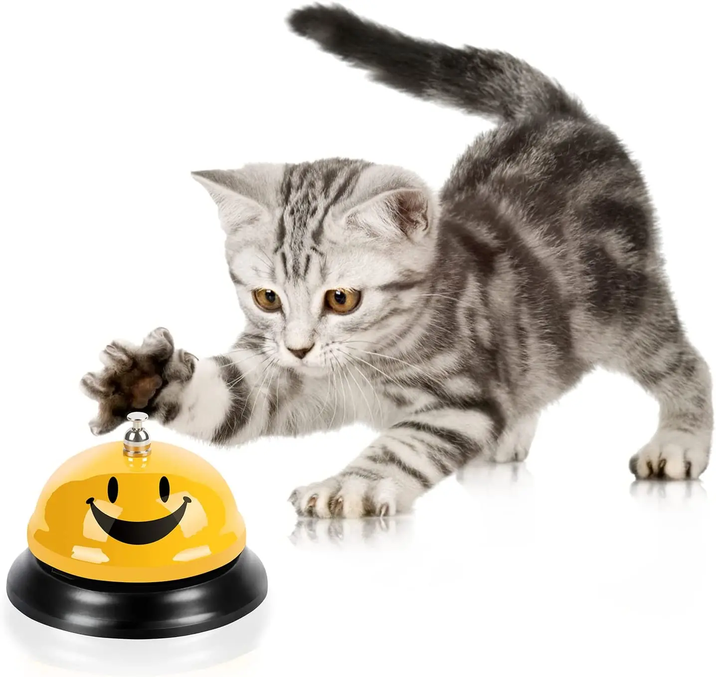 MaxGear 3.35 Inch Metal Call Bell Anti-Rust Construction Restaurant Table Desk Bell Service Call Bell For Office Hospital