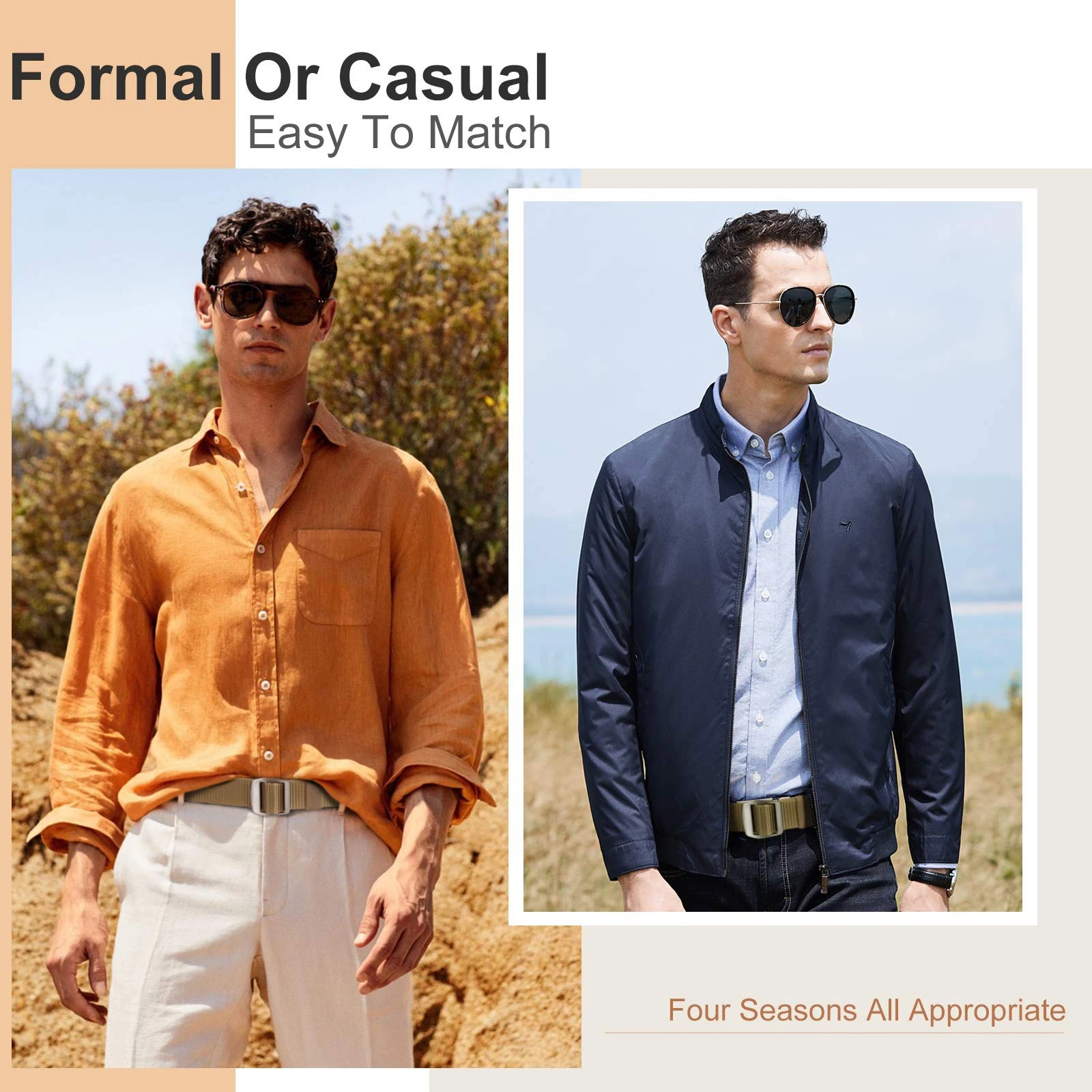 Men Nylon Belt Men Factory Wholesale  Woven Nylon Tactical Belt with Quick Release Buckle