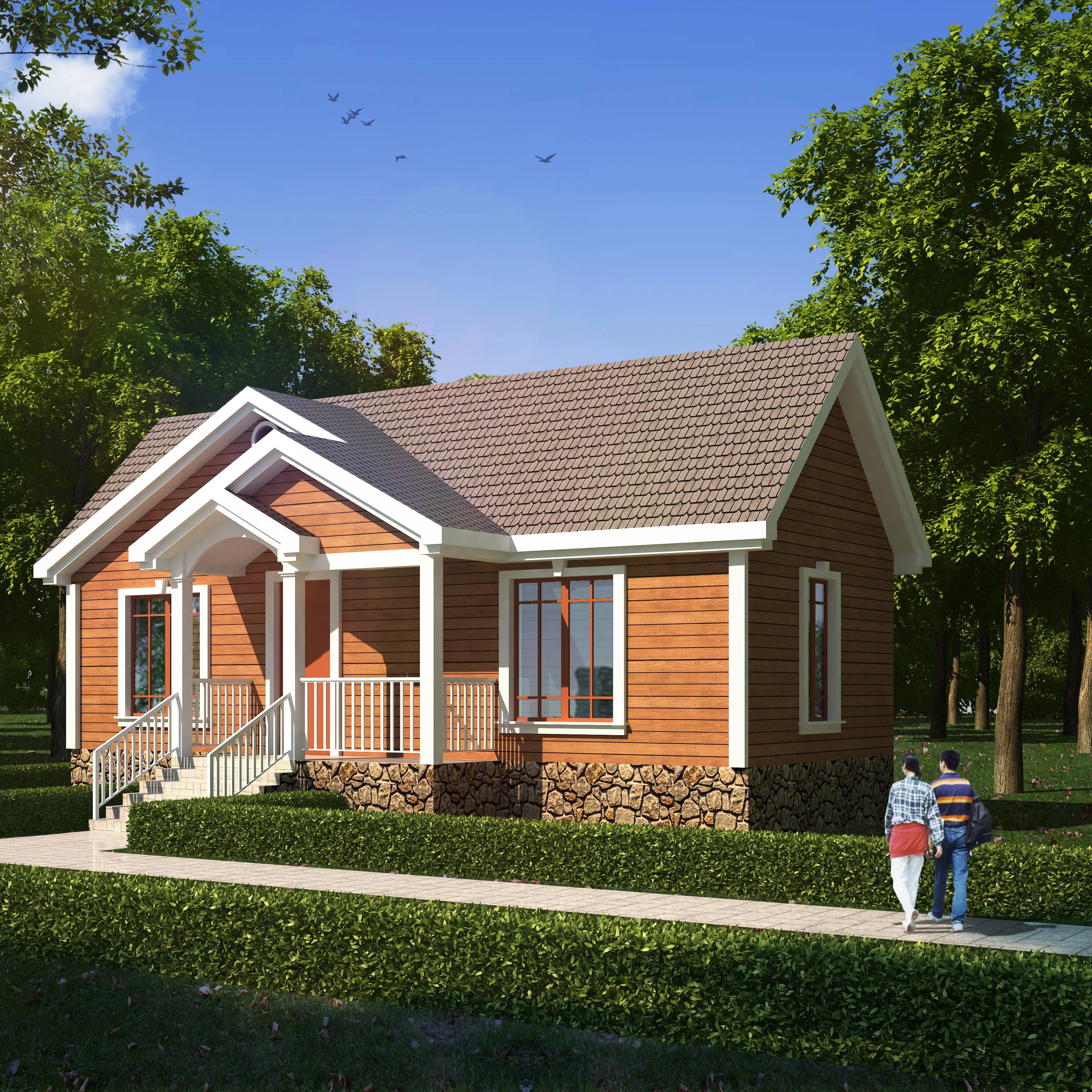 Традиционные сборные дома из светлого дерева для туристических домиков для отдыха самостоятельно построенные небольшие виллы школьные управляющие игровые площадки