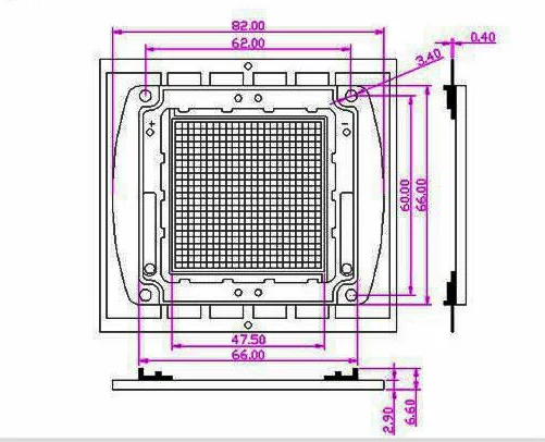 200w led high power led chip 450nm 455nm 460nm 465nm 470nm blue led cob