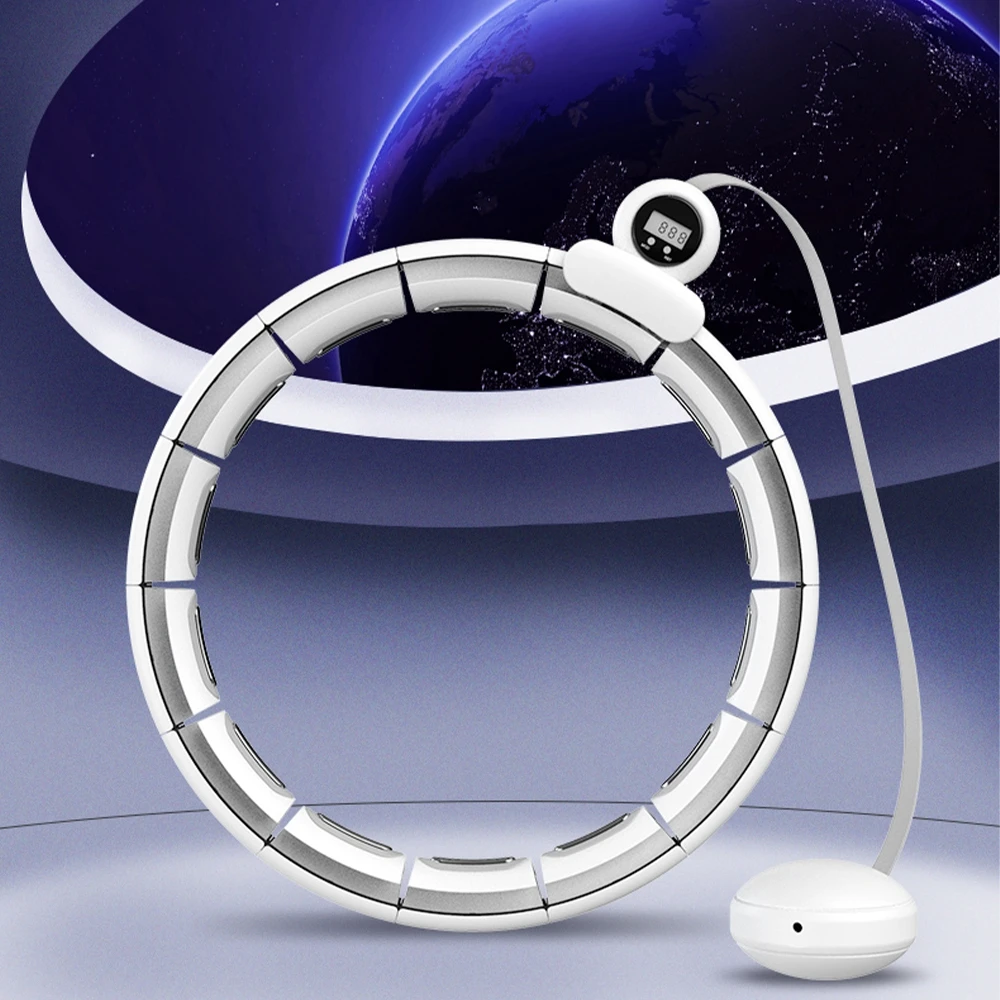 Smart Hoola Hoops Exercise Equipment Yoga Sport Hoop Waist Training Device Adjustable 360 Degree Rotating Massage Adults