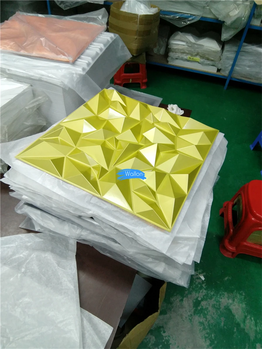 Interior House Decoration Modern Square Luxury 3D Panel Wall