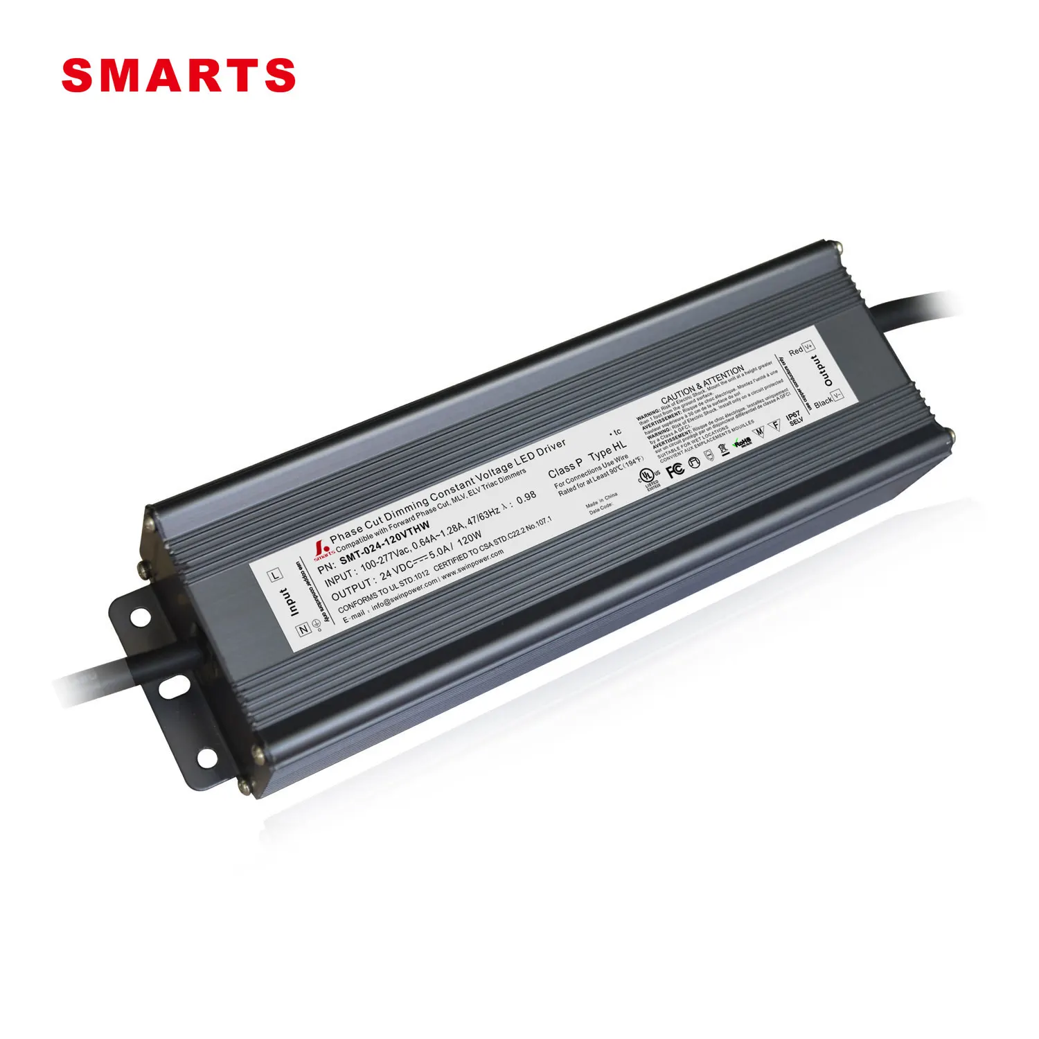 120w 12v 24v triac dimmable светодиодный драйвер входного напряжения 110-277VAC для ведущего ELV MLV диммера