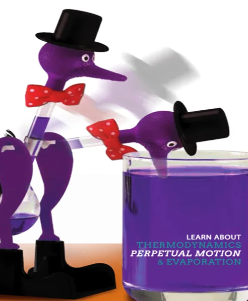 New Style Educational Toy Purple Body Red Bow Tie Drinking Bird