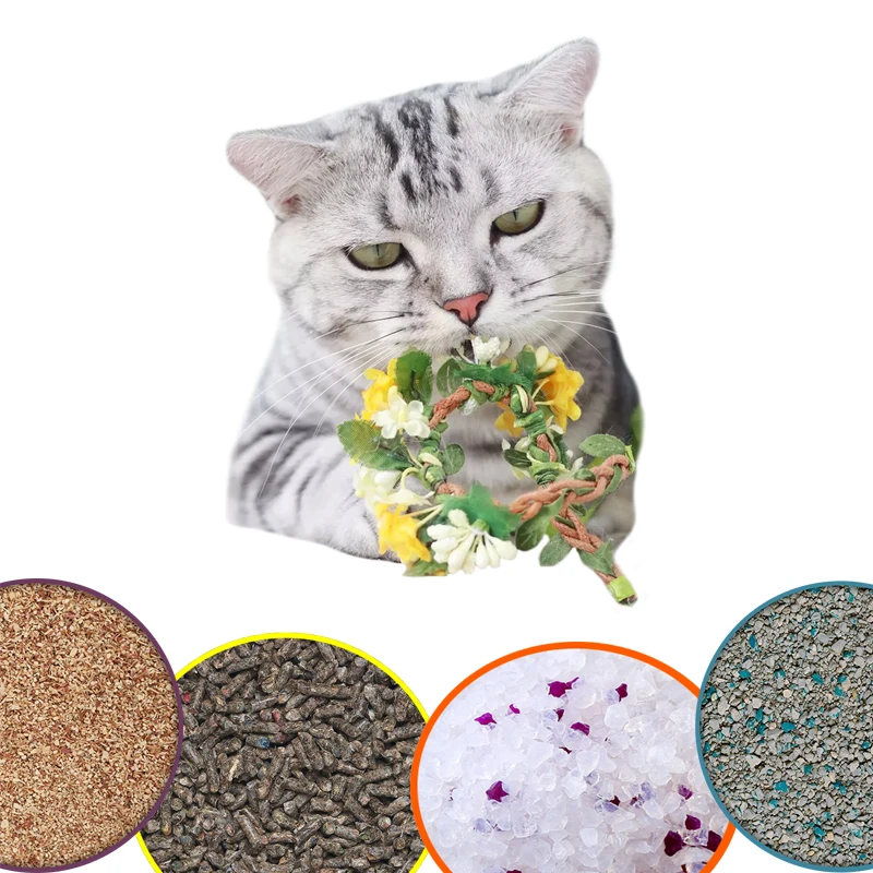 25kg silica gel waterproof biodegradable oem cat litter bentonite clumping