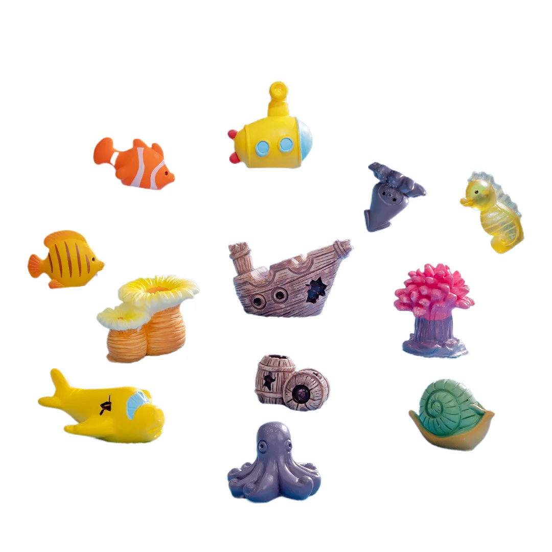 chenjun Microlandscape Underwater world Fish Coral Submarine DIY aquarium landscaping accessories mini ornaments