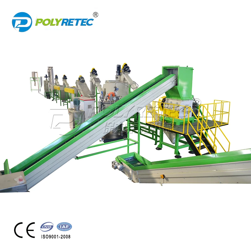 
Customized PET bottle hot washing crushing label removing machine line 