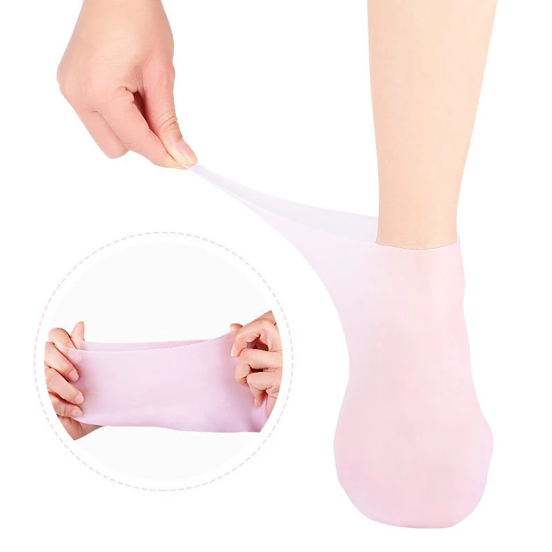 Silicone Moisturizing Socks for Dry Cracking Feet Foot Spa Gel Socks Silicone Sock