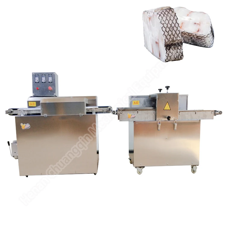 Chicken breast fillet burger machine conveyor type fresh cube cutter slicer meat cutting