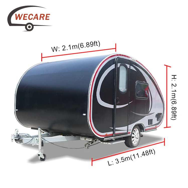 Wecare one stop caravan manufacturers travel teardrop trailer