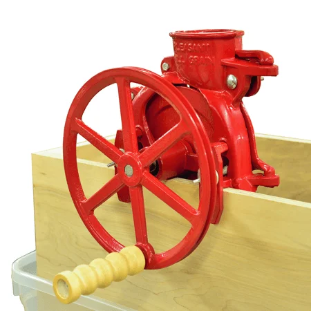 Homemade red hand crack raw corn maize  sheller and thresher machine for sale