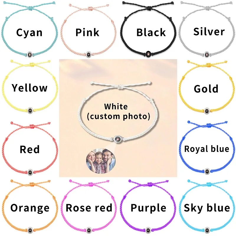 Roney Low MOQ Wholesale 100 Languages I Love You Projection Bracelet