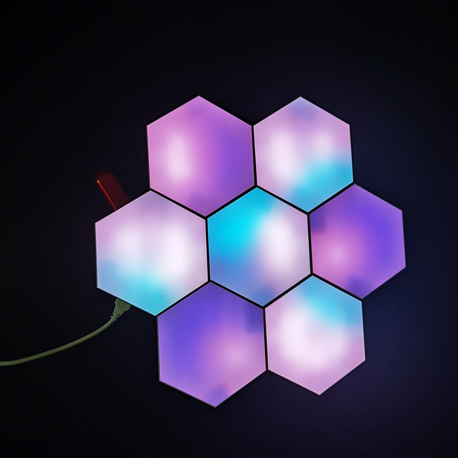 Mobile app CONTROL Aurora Light 2021 новый модуль с Сотами шестигранная лампа для украшения игровой