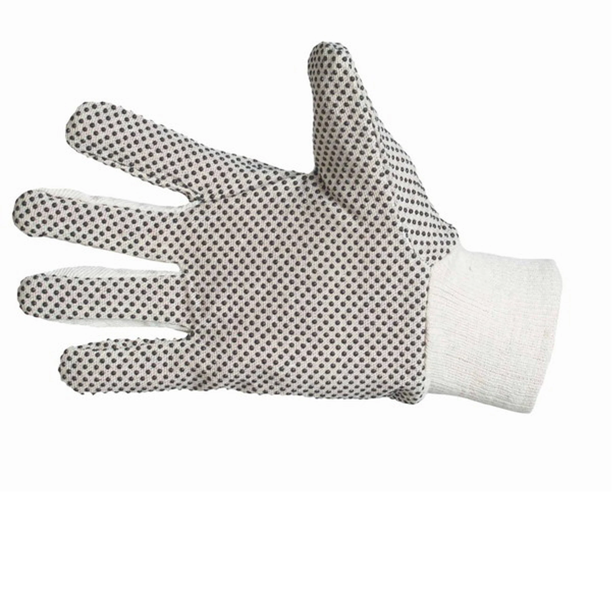 high-visibility seamless cotton gloves available 450 gram and 600 gram double dots