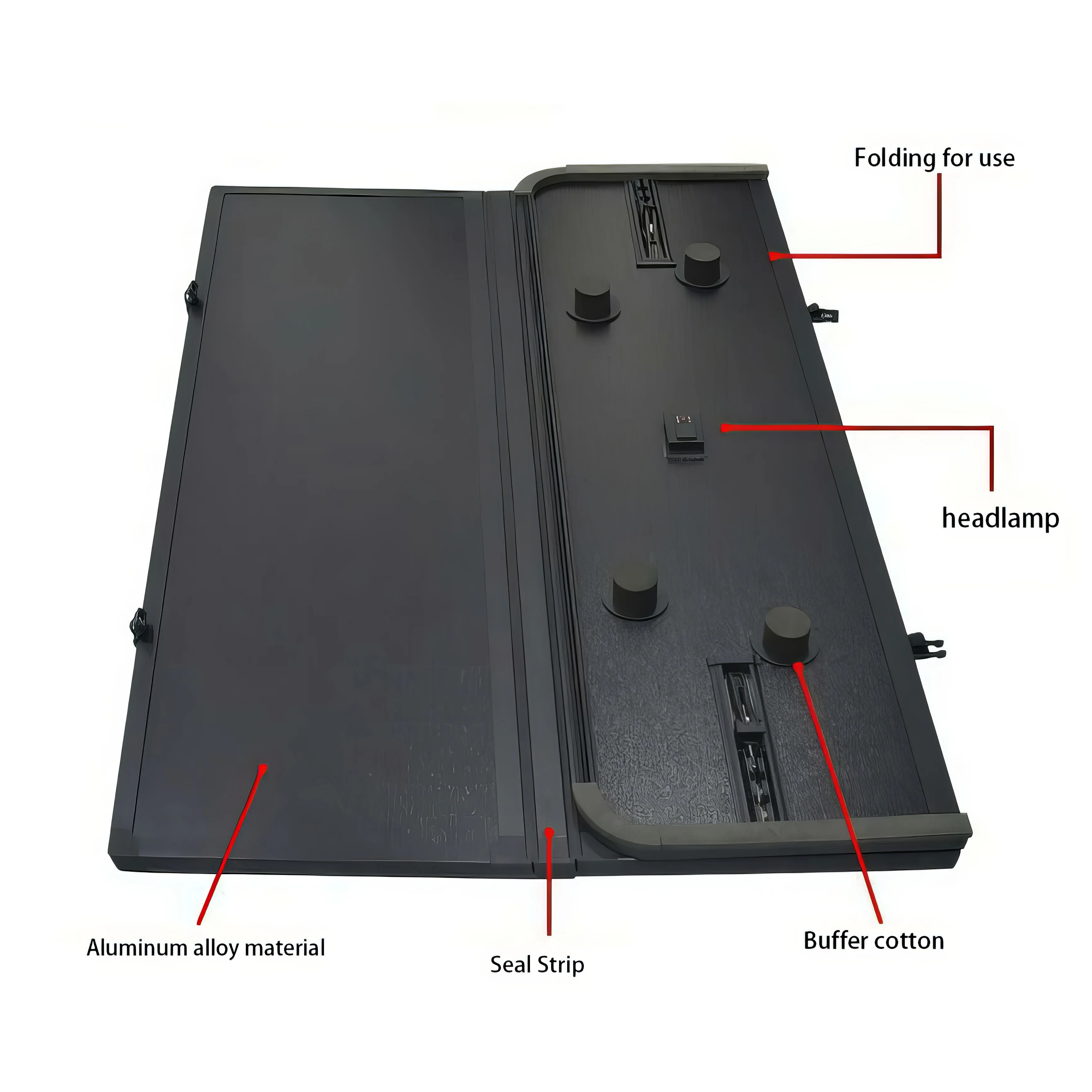 2023 NEW Design Pickup Aluminum tri-fold cover pickup tri-fold cover For Changan Hunter  Mitsubishi L200