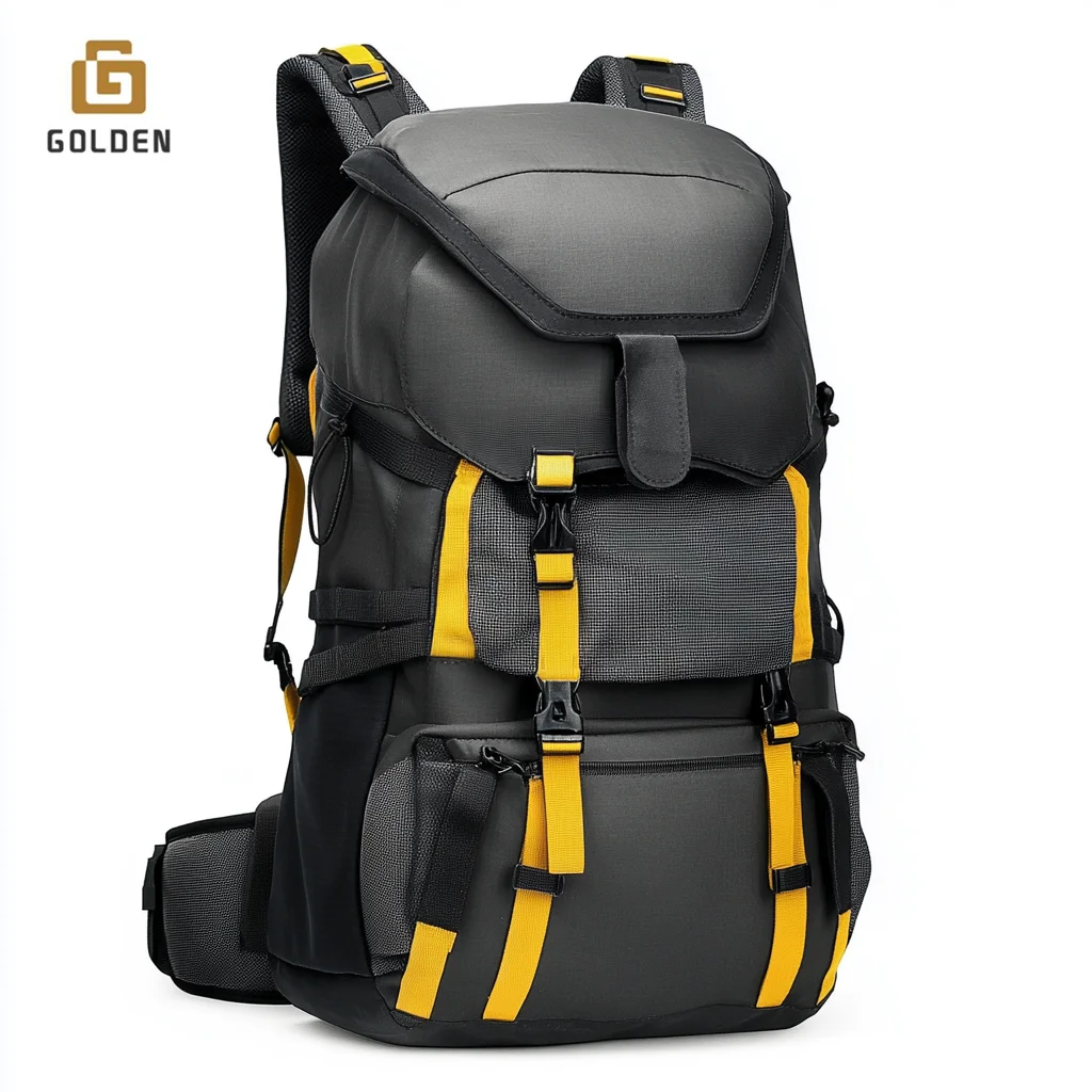 Golden Fashion Backpack Hiking Waterproof Bag Sports Gym Bicycle Cycling Bag Pack Travelling Ransel Outdoor Hiking Backpack