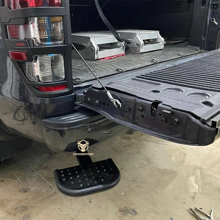Задняя T-ступенчатая плата для пикапа Navara NP300 2016 + Ranger T6 T7 T8 hilux revo 2021 D-max выдвижная стальная ножная ступенчатая штанга