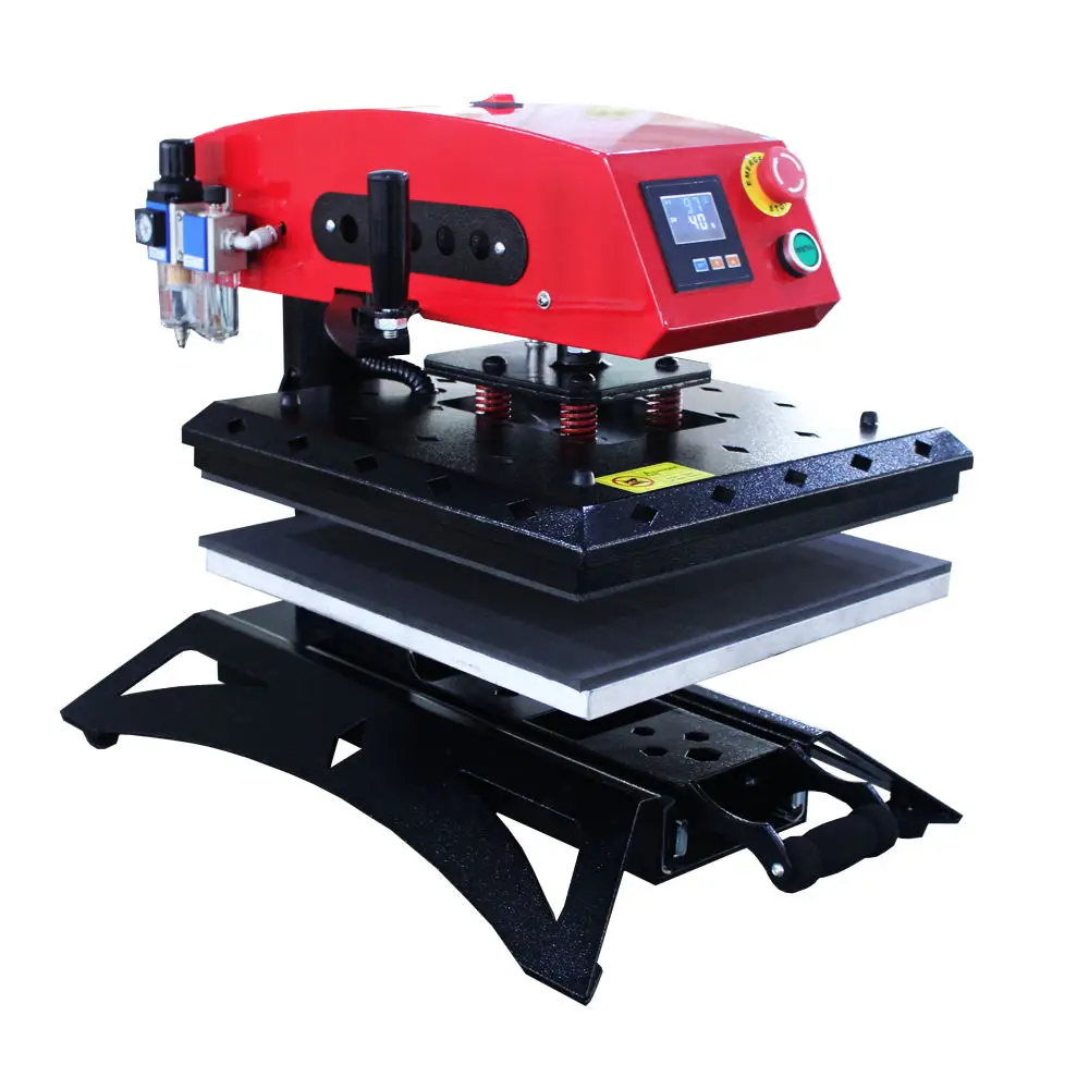 Hot Sale Auplex High Quality Hotfoil Stamping Embossing Pneumatic Heat Press Machine For Fabric