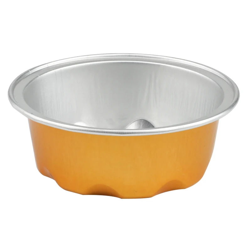 manufacturer aluminium foil smoothwall colorful coated round 50ml bakery container