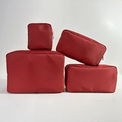 Hot Sale DIY Embroidery Patch Cosmetic Bags Multi-color Option Large Capacity Travel Makeup Bag