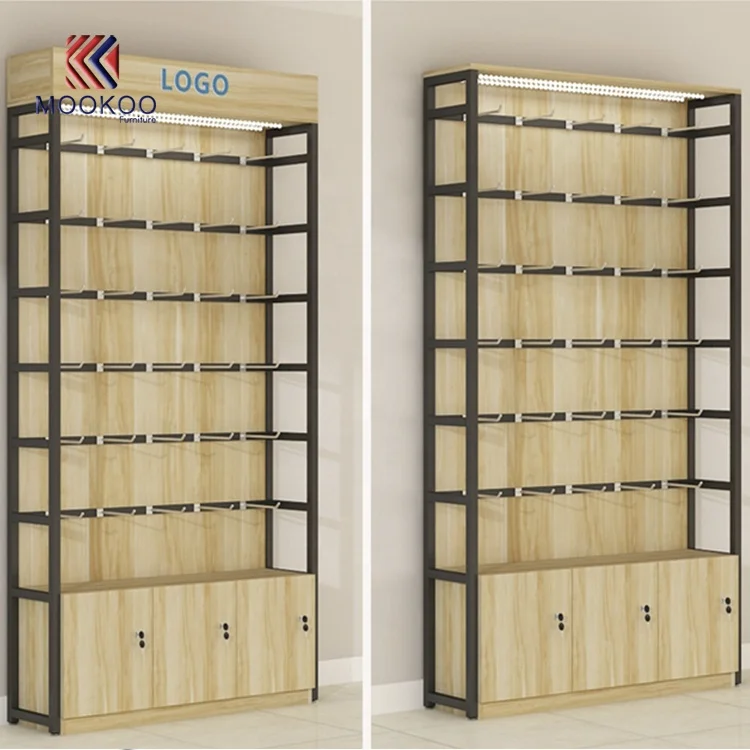 Retail Wooden And Metal Mobile Phone Accessories  Stand Kiosk Cabinet Design Showcase