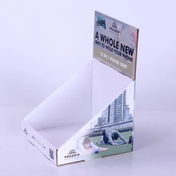 Retail PDQ Counter Show Stand Display Box Cardboard Paper Table Pop Counter Top Display Rack For Cosmetics Store