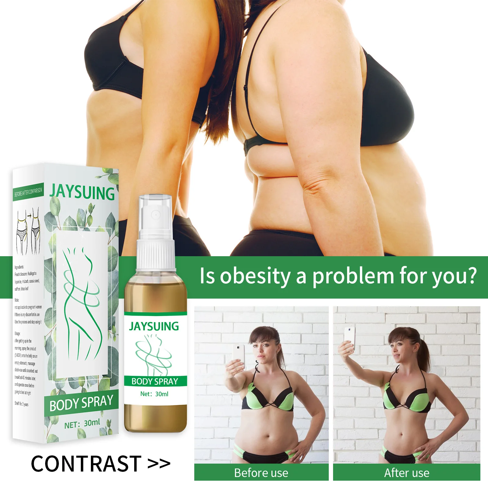 Wholesale Custom Packaging Logo Body Firming Slim Extreme Skin Tightening Slimming Weight Loss Slimming Spray