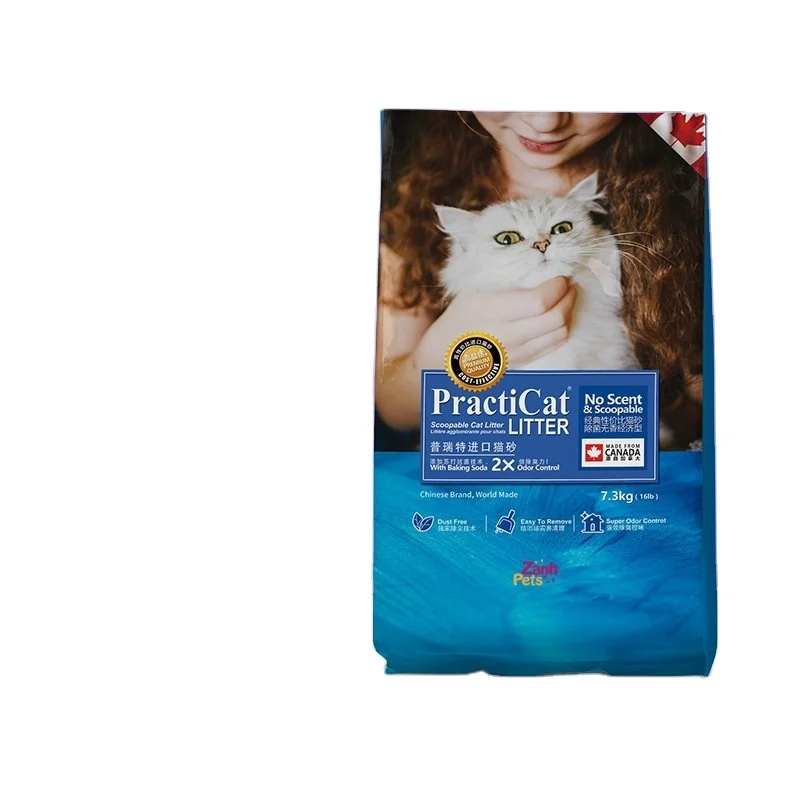 Hot sales odorless, high-quality bentonite cat litter with multi-level dust control for a clean and dust-free environment.