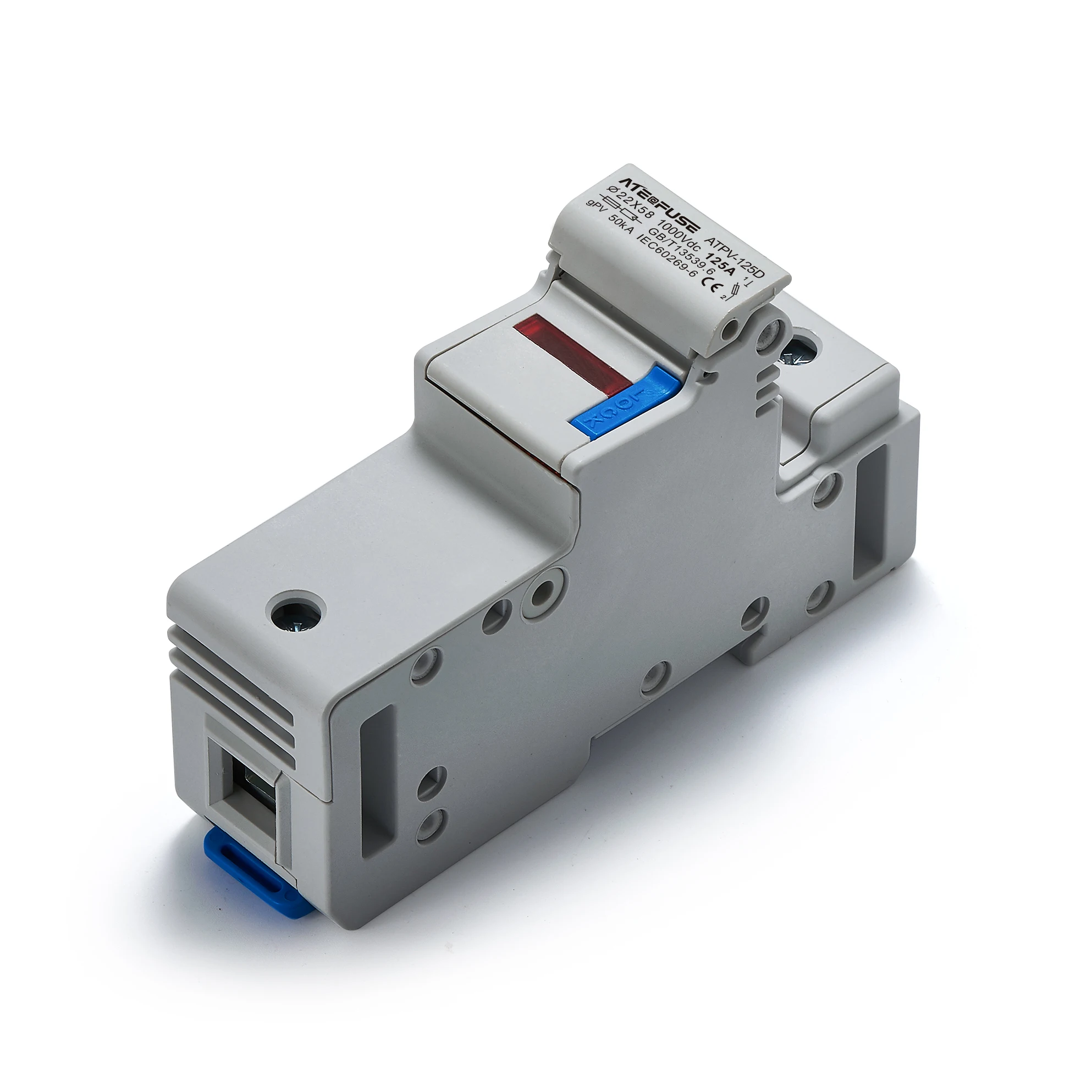 1000V LED Fuse Holder for Solar PV System Protection Fusible 22x58MM gPV PV Solar Fuse