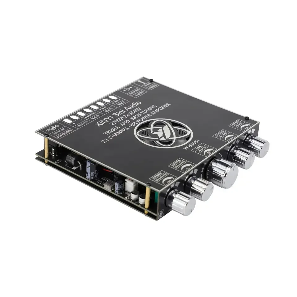 2*220W+350W BT 5.1 TPA3251D2 Subwoofer Audio Power Amplifier Board 2.1 Channel Class D Audio Amplifier Home Theater AUX