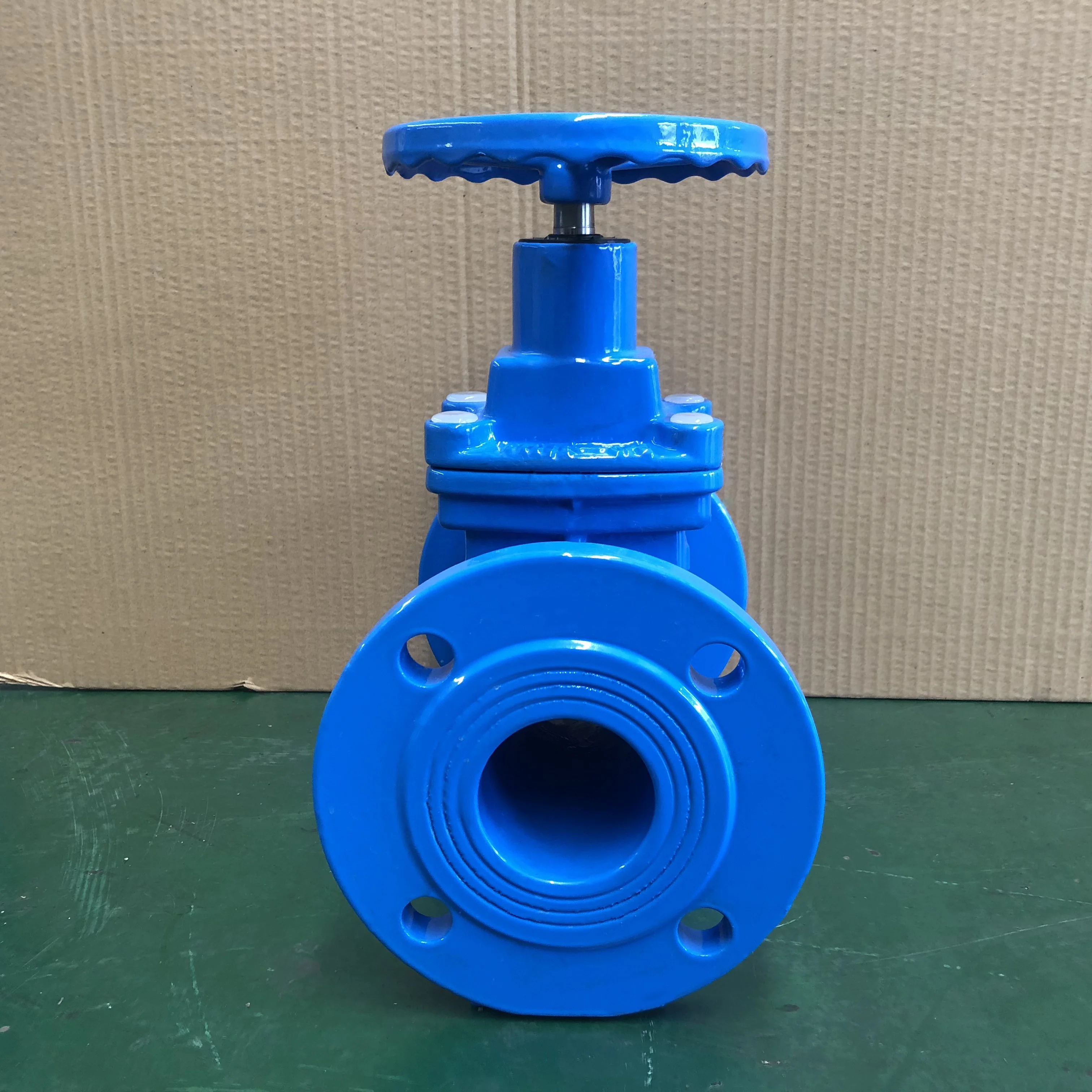F5 DIN Non-Rising Stem Gate Valve Flange Ends Resilient Seat Rubber Seat Gate Valve