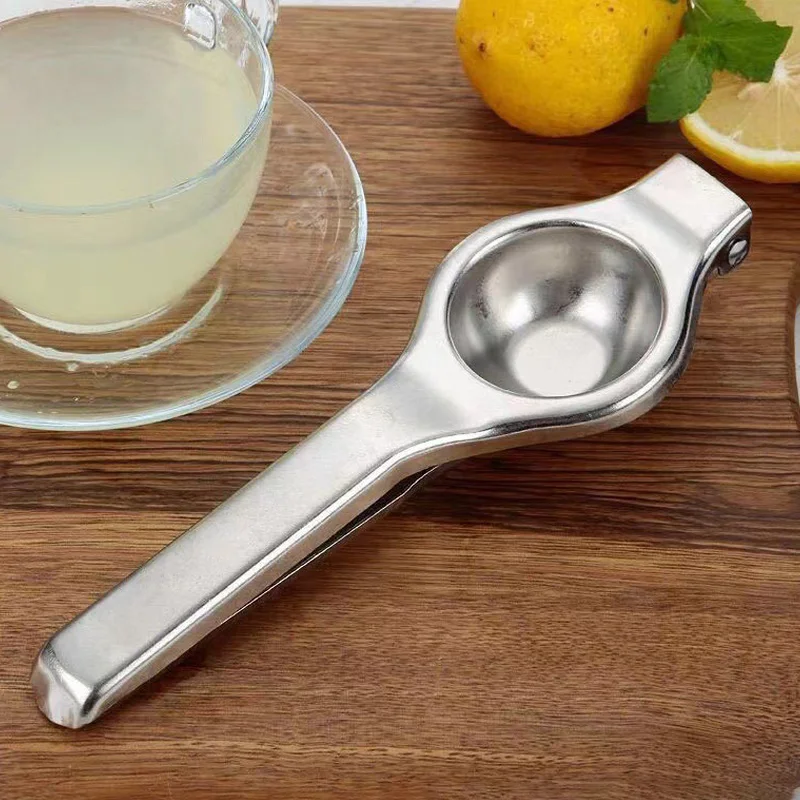 Kitchen Gadget Citrus Fruits Lime Hand Press Juicer Stainless Steel Manual Lemon Squeezer
