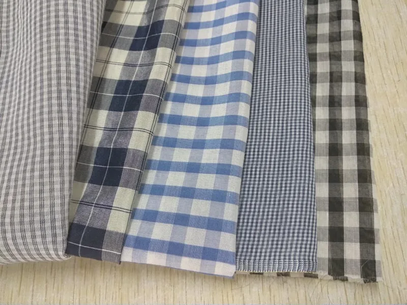 plaid fabric cotton polyamide yarndye fabric for garment