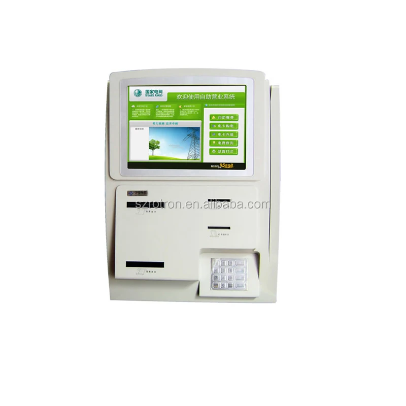 
Wall Mounted Payment Kiosk Cash Deposit ATM Wifi Kiosk With Printer 
