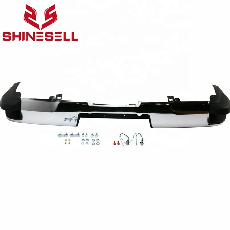 Chrome Rear Step Bumper Car Bumpers with Sensor Hole Sierra 2014 2015 2016 2017 for Silverado Chevrolet Shine Sell 100% New