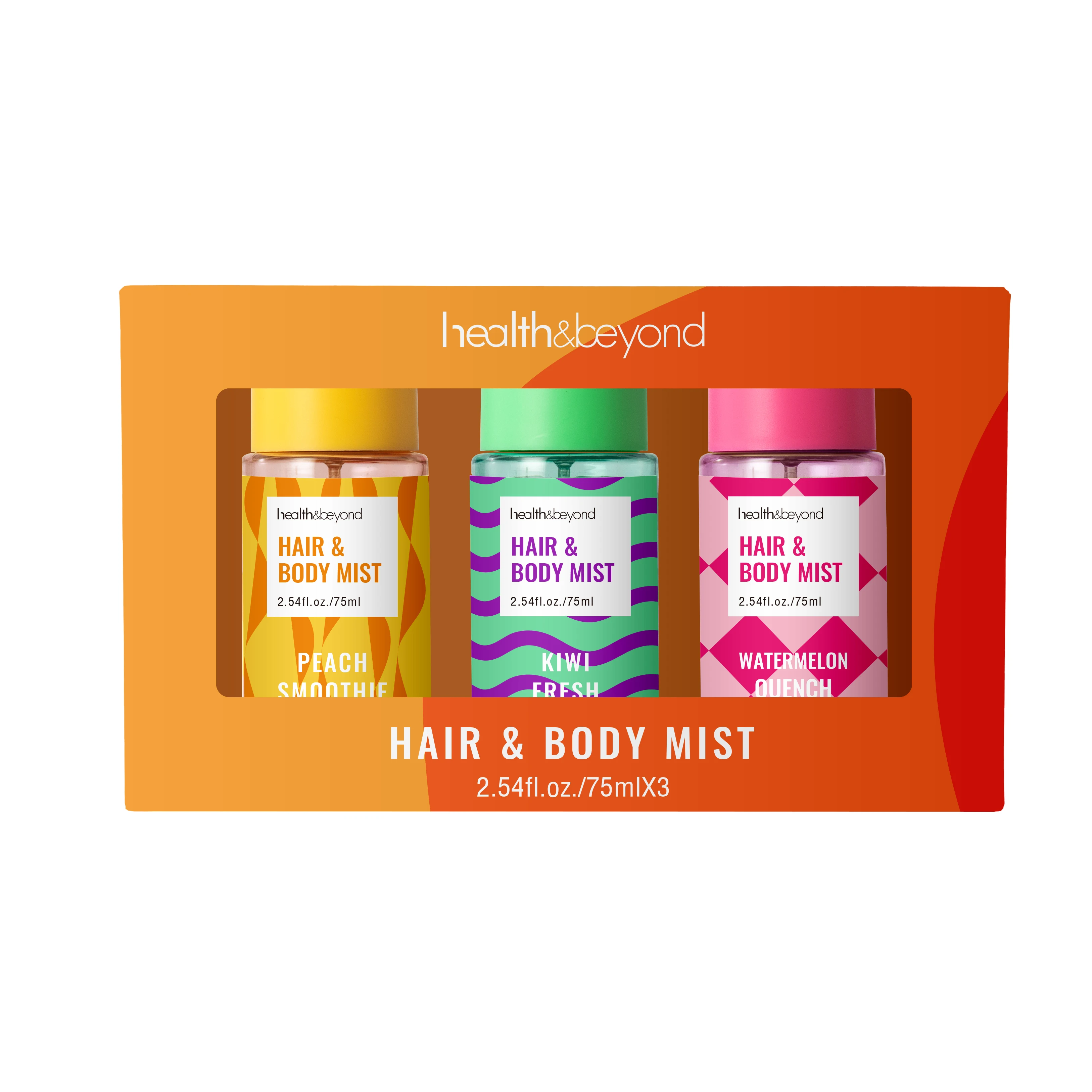 Designer 75ml hair mist set for Women and Deodorant Body Spray body scented mist