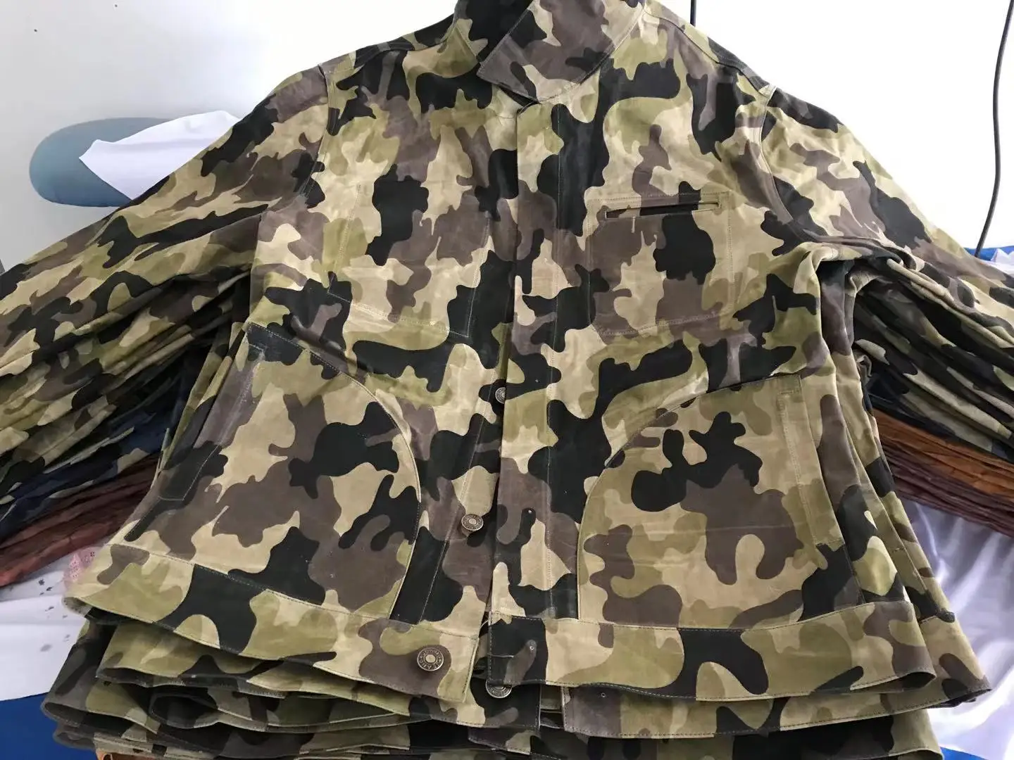 2024 High Quality  custom canvas hunting wax oil waxed jacket